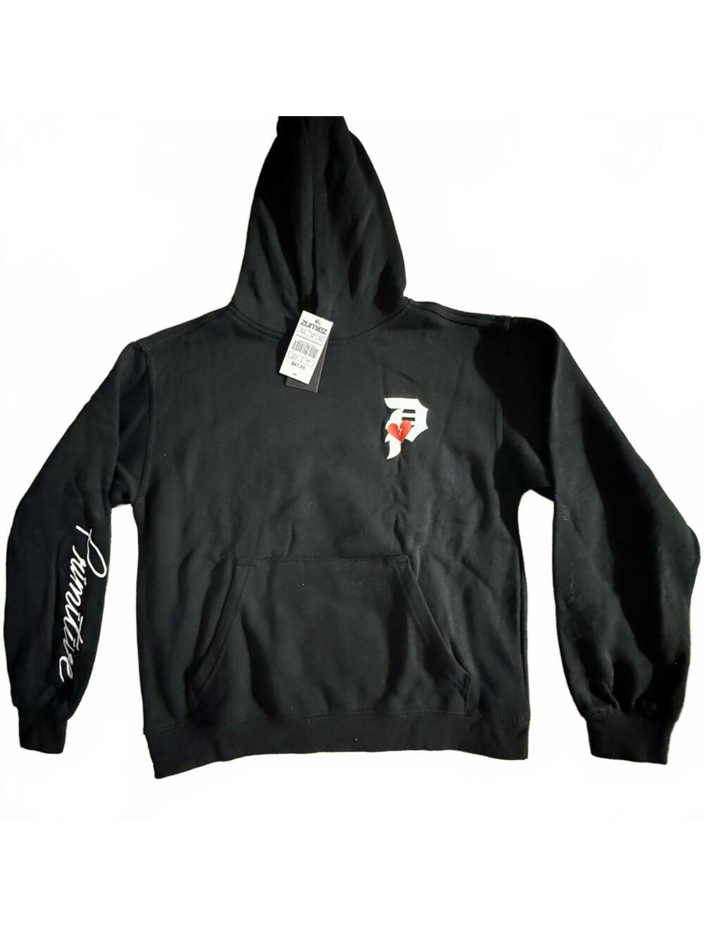 Primitive Heartbreakers Club Black Graphic Hoodie Kids M